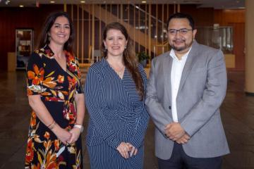 Kim Weaver, Amanda Thompson and Carlos Mena.