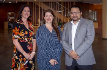 Kim Weaver, Amanda Thompson and Carlos Mena.