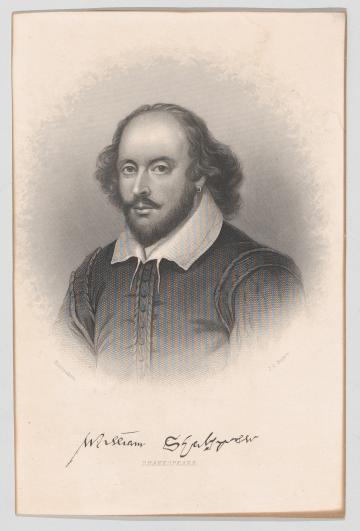 Engraving of William Shakespeare