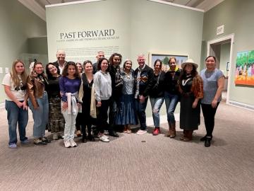 Rhiannon Giddens and collaborators at the Ackland&rsquo;s &ldquo;Past Forward&rdquo; exhibit.