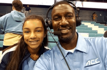 Chris and Summer Barnes smile for a selfie.