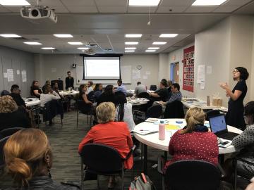 Teachers in a Carolina K-12 Conference